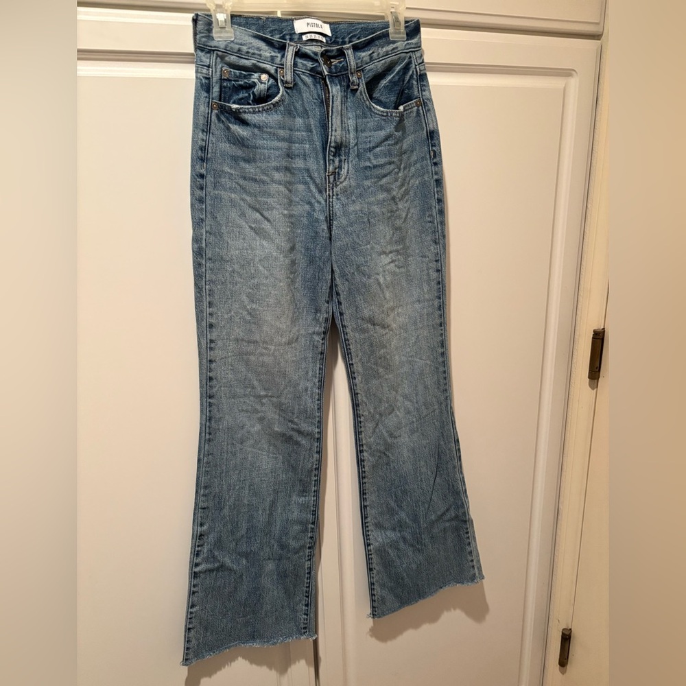Pistola Denim Jeans -Size 26 - Flare - Raw Hem - Super Cute!